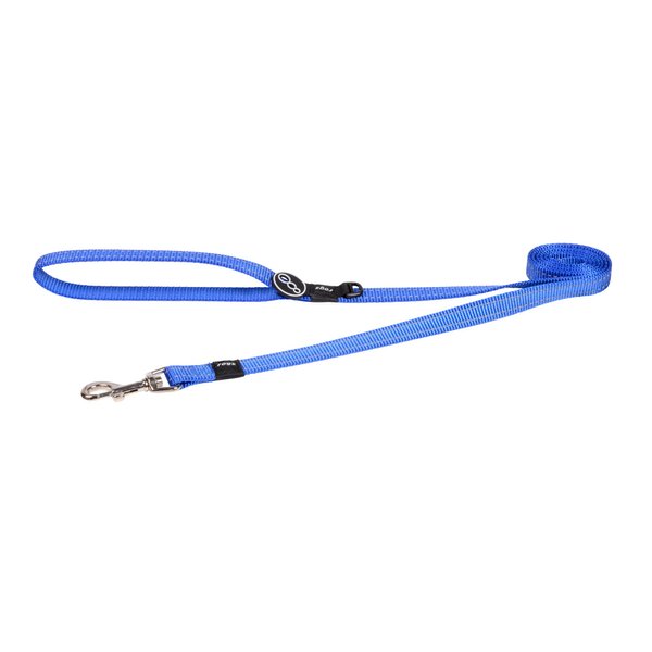 Reflective Dog Leash for Medium Dogs, 5/8" wide, 6' long, Blue