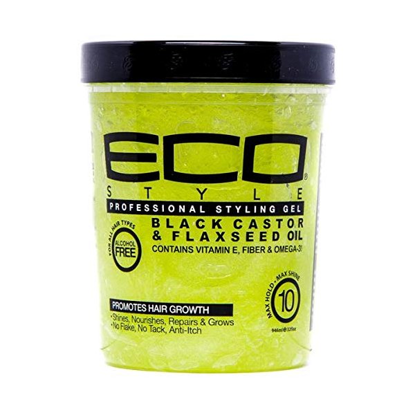 Eco Styler Styling Gel Black Castor & Flaxseed Oil (Pack of 3)