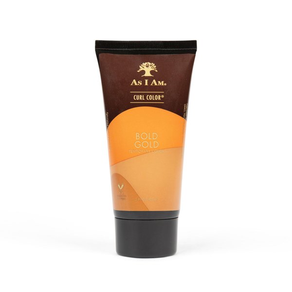 As I Am Curl Color - Bold Gold - 3 ounce - Color & Curling Gel - Temporary Color - Medium Hold - Vegan & Cruelty Free