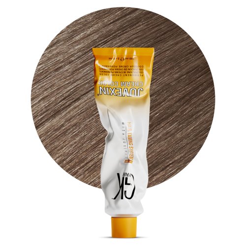 GK HAIR Global Keratin Sand 8.7 Light Blonde Hair Color Cream Tube (3.4 Fl Oz/100ml) - Professional Semi Permanent Nourishing & Cleansing Long Lasting Toner Dye