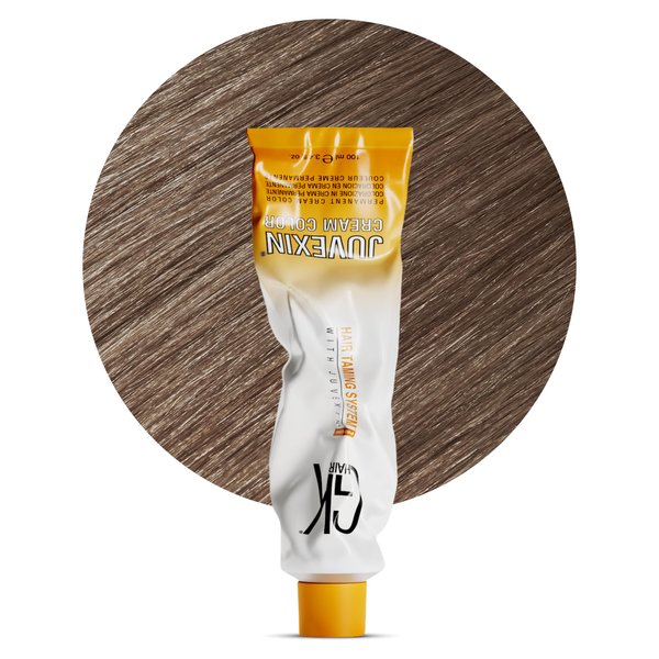 GK HAIR Global Keratin Sand 8.7 Light Blonde Hair Color Cream Tube (3.4 Fl Oz/100ml) - Professional Semi Permanent Nourishing & Cleansing Long Lasting Toner Dye