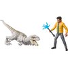 Mattel Jurassic World: Chaos Theory Set with 2 Action Figures, Encounter Pack with 3.75-inch Scale Darius & Atrociraptor Ghost Plus 2 Accessories