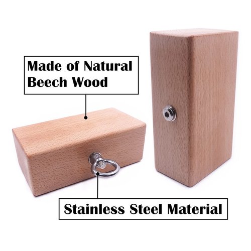 Lights Mountain Wooden Pinch Block Grip Hand Grip Workout Climbing Power Grip Forearm Finger Exerciser Strength Training Strengthener Equipment