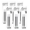uni-ball Gel uni-ball Impact RT Retractable Pen Refills, Bold Point, Black Ink, Pack of 2, 6 Packs