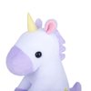 WEIGEDU Adorable Small Star Unicorn Stuffed Animals Plush Toys for Kids Girls Toddler Babies Birthday Bedtime Gift, 9.8 inches Purple and White