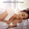Youth Pillowcase 16" x 22" Size Pack of 2 Pieces Kids Travel Pillow Cover Envelope Closure 500 Thread Count 100% Egyptian Cotton & Hypoallergenic Fits Pillows Sized 12x16, 13x18 or 14x19 White
