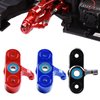 AIMROCK Aluminum Front Steering Knuckles Blocks w/Ball Bearings for 6S 1/8 Typhon 1/7 Felony Infraction Limitless 6S BLX RC Buggy Car (Black)