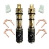 1225 1225B Dual-Seal Cartridge Replacement Kit (2 Pack) Compatible with Moen Single Handle Faucets/Showers, Brass Internal Shaft