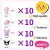 40 PCS Kawaii Nail Charms Kitty Nail Decorations for Nail Art Supplies 3D Flatback Resin Charms for Acrylic Nails Cartoon Kitty Jewels Cute DIY Nail Accessories