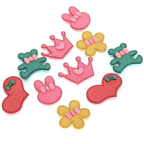 Hair Stickers, 10/15 pcs Hair Patch Girls Hair Pad Hair holder Grips Women Girls Ladies Hair Bang Patch Clip Barrettes Hair Fringe Stickers Decoration Hair Pads Hair Styling Clips(10 pack)