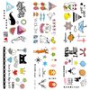 Aivoch 30 Sheets 120+ Styles Children Small Temporary Tattoos for Girls Boys, Mini Cartoon Tattoos for Kids, Cute Animals Stars Tiny Fake Tattoos Stickers Set Birthday Party Supplies Favors
