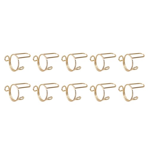 10PCS Wudu Nail Rings,Nail Art Fingernail Rings,Adjustable,Reusable,Removable,Nail Art Ring Ladies Wearing Nail Accessories(Gold)