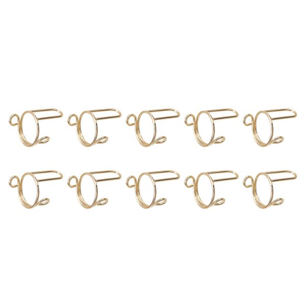 10PCS Wudu Nail Rings,Nail Art Fingernail Rings,Adjustable,Reusable,Removable,Nail Art Ring Ladies Wearing Nail Accessories(Gold)