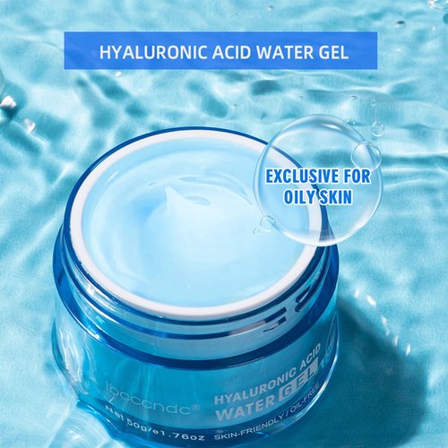 Hydro Boost Hyaluronic Acid Face Moisturizer for Oil Skin, Hydro Boost Moisturizer 48-Hour Hydration, Hydro Boost Water Gel Oil-Free and Lightweight Absorbs Well, Plump Skin for Women & Men 1.76oz