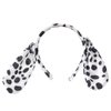 Halloween Dalmatian Cow Headband Spotted Dog Ears Hair Bands Puppy Bow Tie Tail Headpiece Women Hairband Hair Hoops Party Decoration Cosplay Costume Cute Handmade Hair Accessories 1 Set Dalmatian