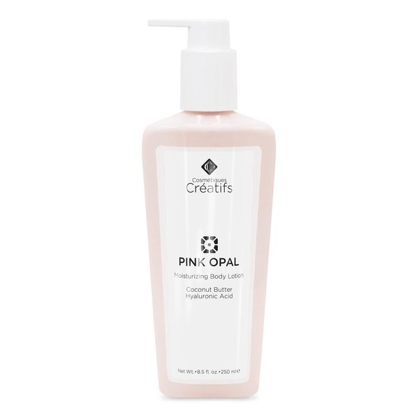 Cosmétiques Créatifs Pink Opal Moisturizing Body Lotion with Coconut Butter and Hyaluronic Acid, 8.5 fl. oz.