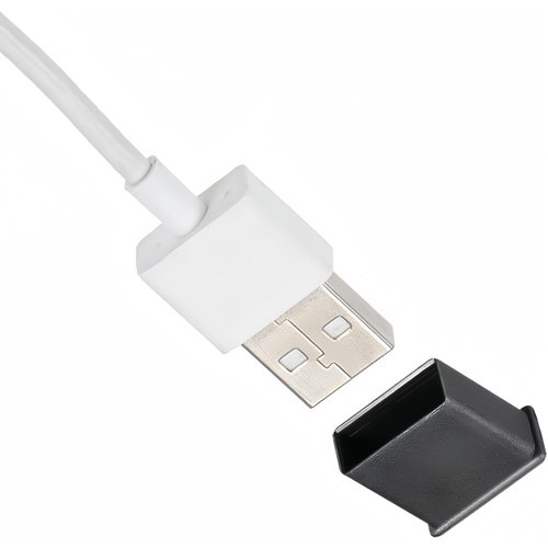 Boxonly 20Pcs Black PE USB 2.0 Port Anti-Dust Stopper Cap Cover for USB, Charging, Data Cables; Dust-Proof, Easy to Use