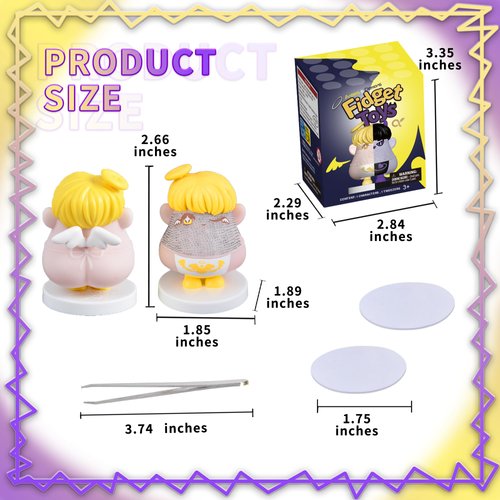 Angel Pulling Hair Fidget Toy for Halloween Christmas Party Favors Trichotillomania Picking Gag Gifts,Shaking Bobblehead Dashboard Car Accessories Dashboard Decorations Men&Women Birthday Gifts