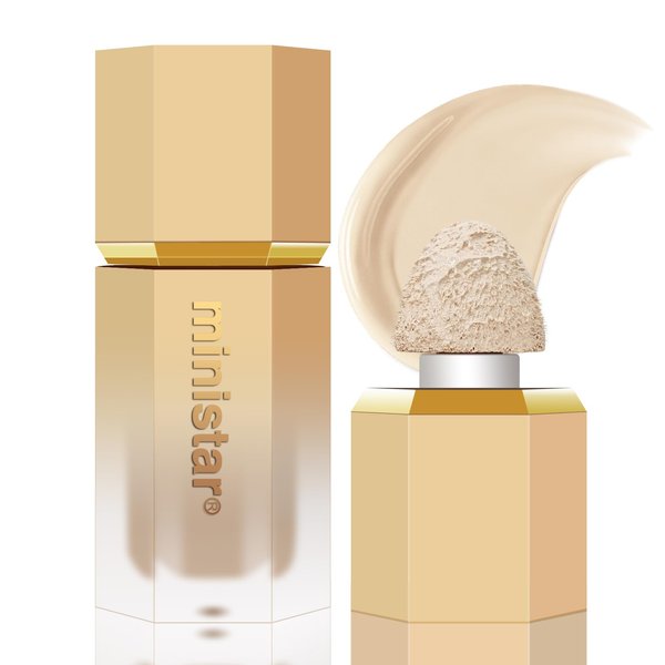 BEFIVECOK Liquid Concealer Makeup, Full Coverage Concealer, Cream Face Concealer with Cushion Applicator, Highly Pigmented, Natural-Looking, Long-lasting, Hydrating, Waterproof Concealer (#04 Ivory)
