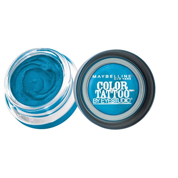 Maybelline New York Eyestudio ColorTattoo Metal 24HR Cream Gel Eyeshadow, Tenacious Teal, 0.14 Ounce (1 Count)