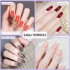 XIFEPFR Gel Nail Polish Remover Kit, 5.07fl.oz Gel Polish Remover, 10pcs Nail Polish Remover Clips, 500PCS Cotton Pads, Pump Bottle, Nail File Buffer Cuticle Peeler Pusher, Soak Off Gel Polish Remover