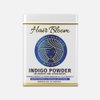 Hair Bloom Natural Blue Black Hair Color- Herbal Indigo w/False Daisy & Gooseberry Hair Color Powder- 12 individual sachets (10 gm each)- Reusable Brush & Tray Included by Pride of India