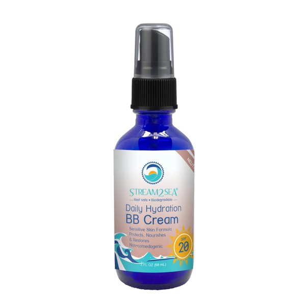 STREAM 2 SEA Daily Hydration BB Cream with SPF 20 | 2 Fl Oz Reef Safe Paraben Free & Eco Friendly Neutral Tint Beauty Balm Cream | Nourishing & Hydrating Tinted Moisturizer For Face
