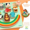DJECO Puzz & Boom Rainbow Puzzle - Adorable Animal Wooden Puzzle for Toddlers & Preschoolers - Fun & Learning Activity for Family & Friends - Engaging Wooden Toy for Children 18+ Months