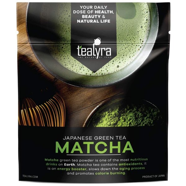 Tealyra - 4oz (112g) - Imperial Japanese Matcha Green Tea - Ceremonial Grade - Best Pure Matcha Powder - Organic - Nishio, Japan - Best Healthy Drink - Hight Antioxidants - Energy Boost