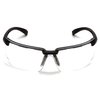 Pyramex Surveyor Clear Anti-Fog Lens With Black Frame