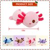 5 Pieces Axolotl Stuffed Animals for Girls, 1 Big Pink Mommy Axolotl with 4 Mini Babies, Soft Plush Toys for Kids 3 4 5 6 7 8 9 Years, for Baby, Toddler, Girls, Boy