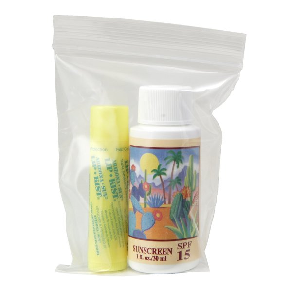 1oz. Sunscreen - Lip Kist -in Ziplock Bag - Sun Protection Sun Screen - Sun Block for Body and Lips - UVA and UVB Sunblock