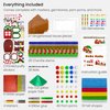 Arteza Kids Cardboard Gingerbread House Kit, 324 Pieces, Fun Kids' Activities — 3D Holiday Crafts with Glitter, Chenille Stems, & Pom Poms for Christmas Decorating and Playtime