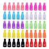 Nail Polish Remover Clips, 100 Pcs Acrylic Nail Clips Caps for Remover Cleaner Clip Caps Tool IRCHLYN (10 Colors)
