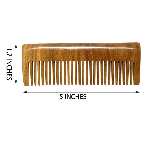 Moreinday Wooden Comb Wood Comb for Women Hair Comb Green Sandalwood Comb for Men