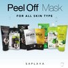Saplaya Peel Off Face Mask Aloe Or Charcoal For Blackheads Purifies Skin, Cleans Dirt Pores