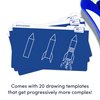 Boogie Board Sketch Studio Kids Authentic Drawing Tablet Activity Kit Includes 10 inch Reusable Drawing Board with Erase-Lock, Drawing Templates and Stylus for Kids Ages 4+