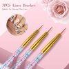 32pcs Nail Art Brushes,Acrylic Nail Brush,Nail Brushes For Nail Art,Nail Art Dotting Tool Set,Nail Art Tool Set,Nail Art Liner Brush,Nail Dust Brush,Nail Drawing Pens For Beginners And Salon Home Use