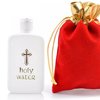 Holy Water Pope Francis Vial ✞ Pope Blessed Portable Bottle ✞ The Only Authentic Certified Holy Water Font Online ✞ Vatican Direct Baptism Wedding Christian Catholic God Jesus Religious (100mL)
