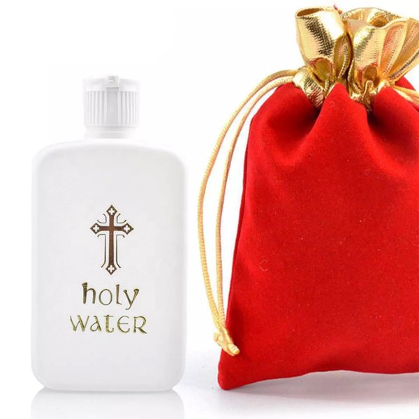 Holy Water Pope Francis Vial ✞ Pope Blessed Portable Bottle ✞ The Only Authentic Certified Holy Water Font Online ✞ Vatican Direct Baptism Wedding Christian Catholic God Jesus Religious (100mL)