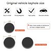 Timilge Magnetic Keyhole Covers for 2018-2023 Wrangler JL JT Door Lock Protection Covers Door Security Accessories (Black National Flag)