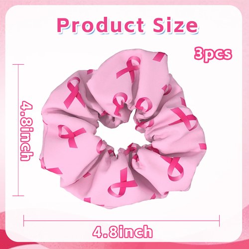 Pink Ribbon Hair Ties Hair Scrunchies for Women Adorable Pink White Black Ribbon Bow Scrunchies for Thick Hair Elastic Scrunchies for Girls