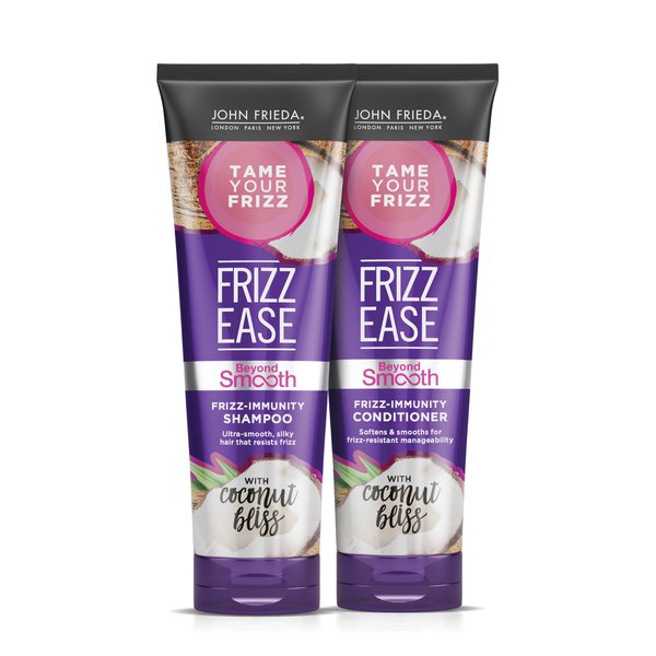 John Frieda Frizz Ease Beyond Smooth Bundle: Frizz Immunity Shampoo & Conditioner, 8.45 Ounce Each