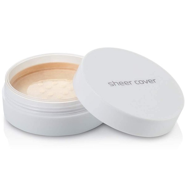 Sheer Cover – Flawless Face Kit – Perfect Shade Mineral Foundation – Conceal & Brighten Highlight Trio – with FREE Foundation Brush and Concealer Brush – Tan Shade – 4 Pieces