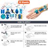 100PCS Cool Scuba Diving Temporary Tattoos Stickers Ocean Summer Beach Birthday Party Favors Decorations Supplies Decor Underwater Sports Tattoo Gifts For Kids Diver Boys Girls School Prizes Carnival