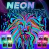 neon nights Glow in The Dark | Luminescent | Phosphorescent | Self-Luminous Paint - Set of 8