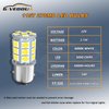 GIVEDOUA 1157 Led Bulb BAY15D 7528 2057 2357 Led Bulb for Brake Lights, Backup Reverse Lights,Tail Lights, Super Bright 5050 27-SMD 12V White (4pcs)