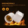 2 Pack JACKYLED GU24 to E26 Adapter, Up to 392℉ Heat Resistant Converts GU24 Bi-Pin Based Fixture to E26 E27 Standard Screw-in Socket Adapter