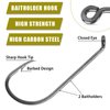 Fishing Hook Rigs Baitholder Snelled Fishing Hooks Saltwater Steel Wire Leader Rigs for Bass Catfish Fishing Lure Rigs