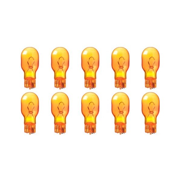 CEC Industries #906NA (Amber) Bulbs, 13.5 V, 9.315 W, W2.1x9.5d Base, T-5 shape (Box of 10)